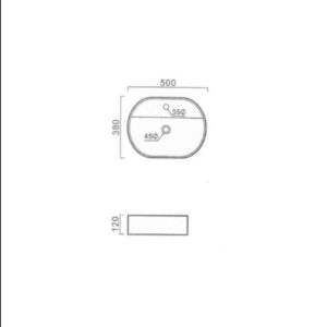 Ceramita F029-50 Επιτραπέζιος Νιπτήρας 2