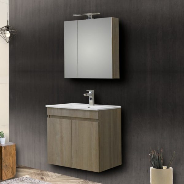 Set Bathroom Furniture Grey Oak OMEGA 60